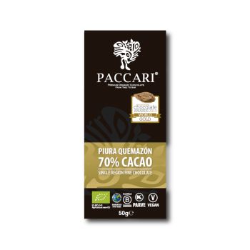 PACCARI Bio Schokolade 70 % Piura Quemazón 50 g